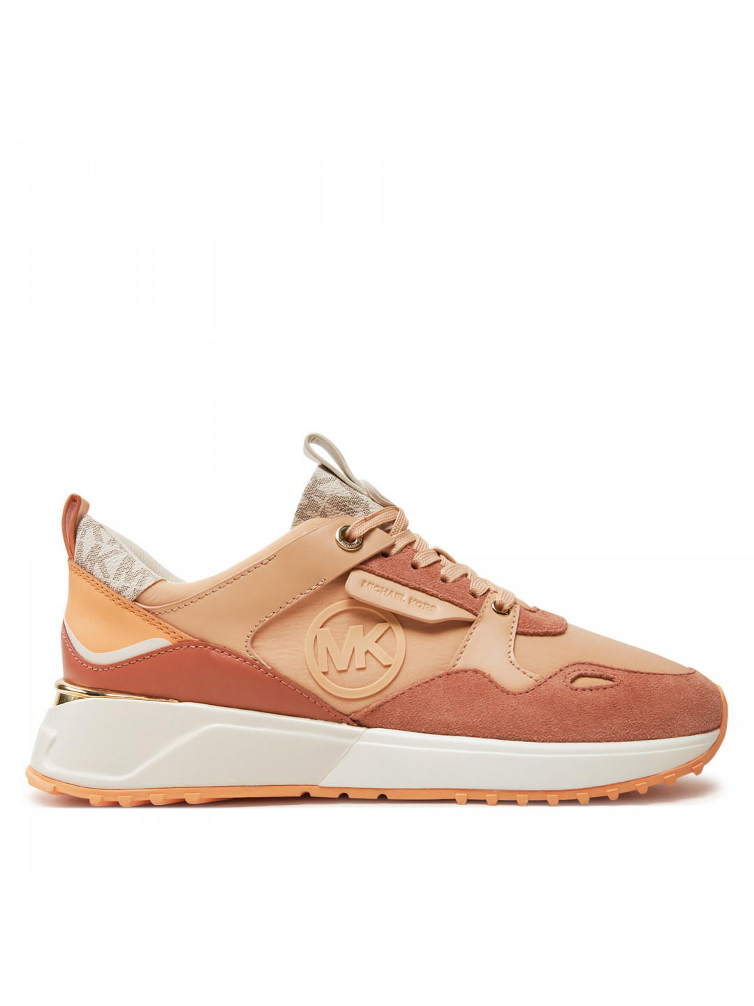 Sneakersy MICHAEL Michael Kors Theo Trainer 43T4THFS1D Oranžová